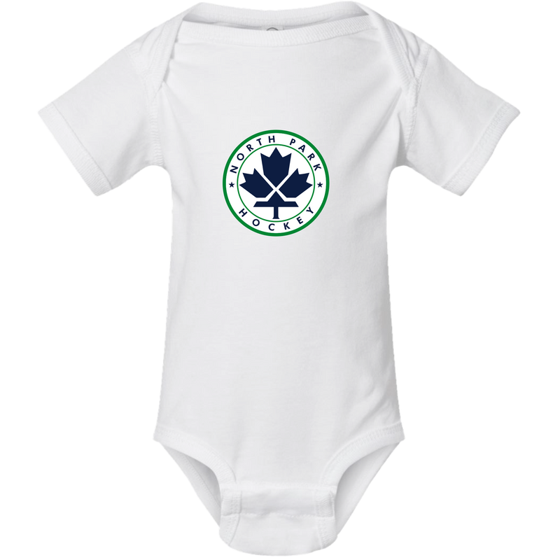 North Park Hockey Infant Short Sleeve Baby Rib Bodysuit