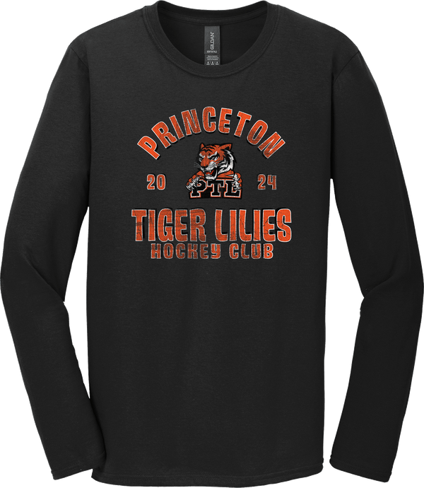 Princeton Tiger Lilies Softstyle Long Sleeve T-Shirt