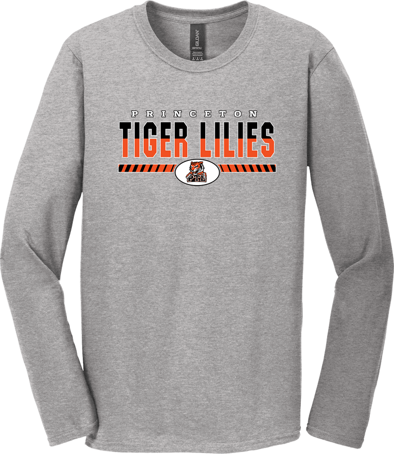 Princeton Tiger Lilies Softstyle Long Sleeve T-Shirt