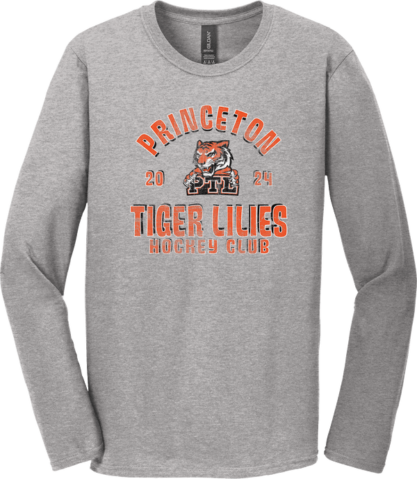 Princeton Tiger Lilies Softstyle Long Sleeve T-Shirt