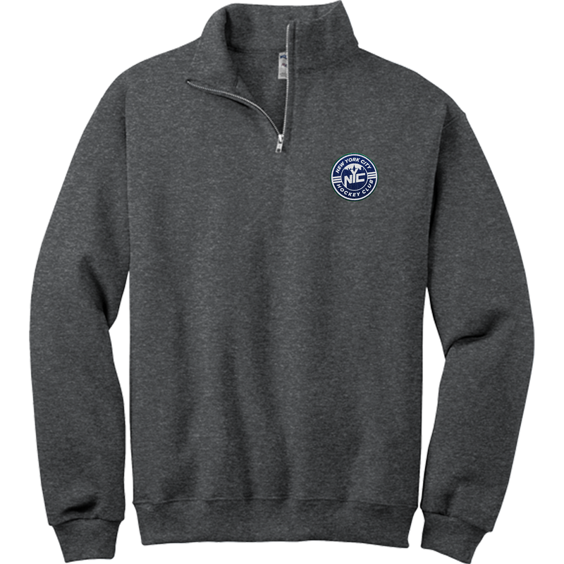 NYC Hockey Club NuBlend 1/4-Zip Cadet Collar Sweatshirt