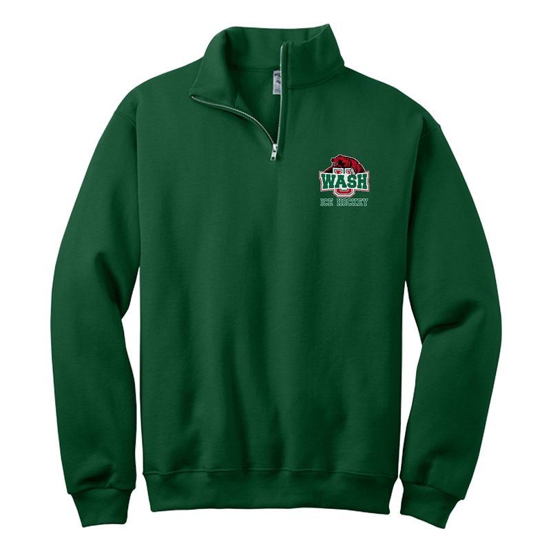 Wash U NuBlend 1/4-Zip Cadet Collar Sweatshirt