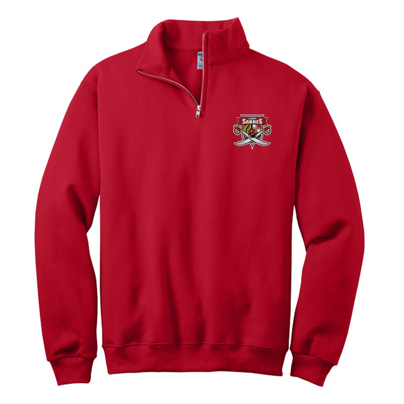 SOMD Lady Sabres NuBlend 1/4-Zip Cadet Collar Sweatshirt