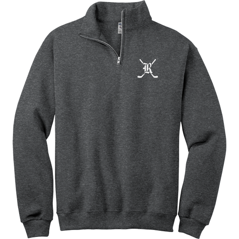 Randolph Middle School NuBlend 1/4-Zip Cadet Collar Sweatshirt