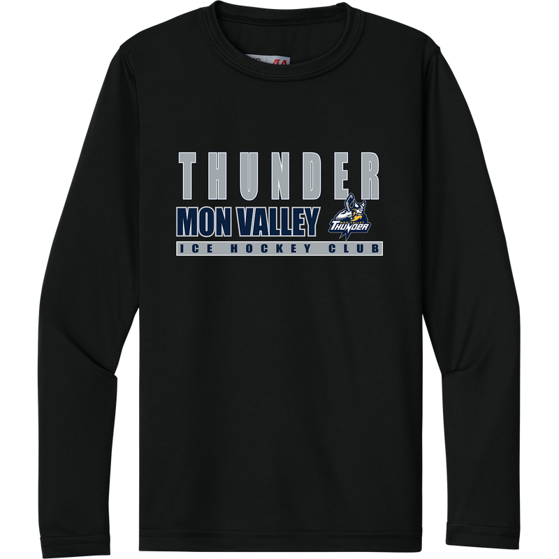 Mon Valley Thunder Youth Cooling Performance Long Sleeve Tee