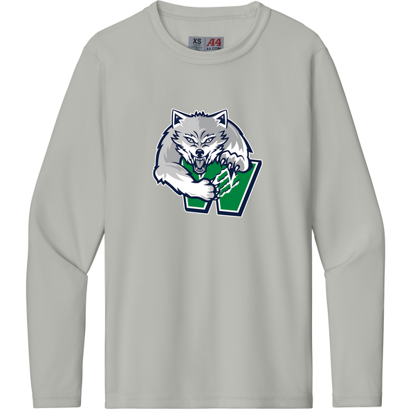 Woodbridge Wolfpack Youth Cooling Performance Long Sleeve Tee