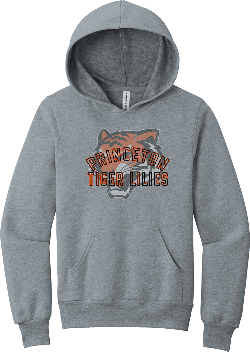 Princeton Tiger Lilies Youth Sponge Fleece Pullover Hoodie