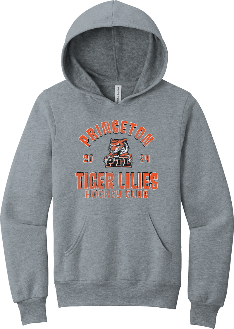 Princeton Tiger Lilies Youth Sponge Fleece Pullover Hoodie