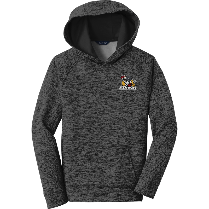 Dupage Black Bears Youth PosiCharge Electric Heather Fleece Hooded Pullover