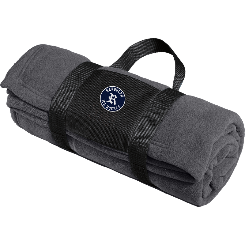 Randolph Hockey Fleece Blanket with Carrying Strap