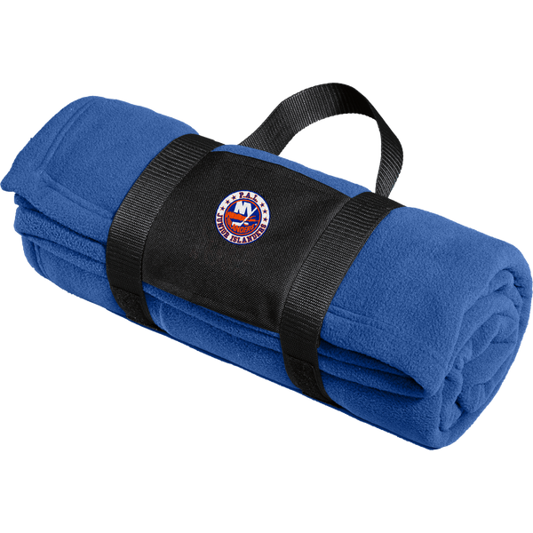 PAL Jr. Islanders Fleece Blanket with Carrying Strap