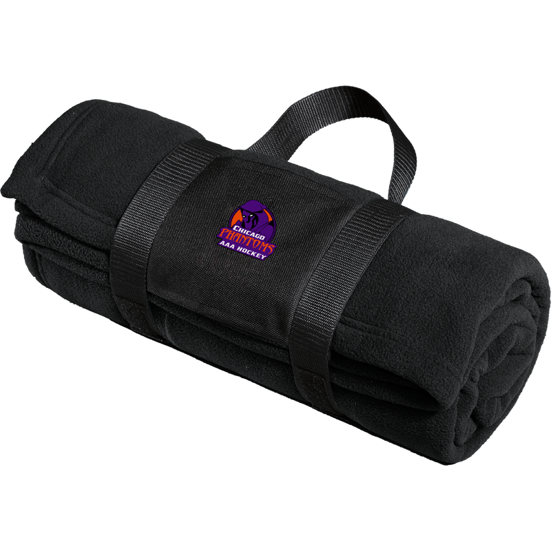 Chicago Phantoms Fleece Blanket with Carrying Strap