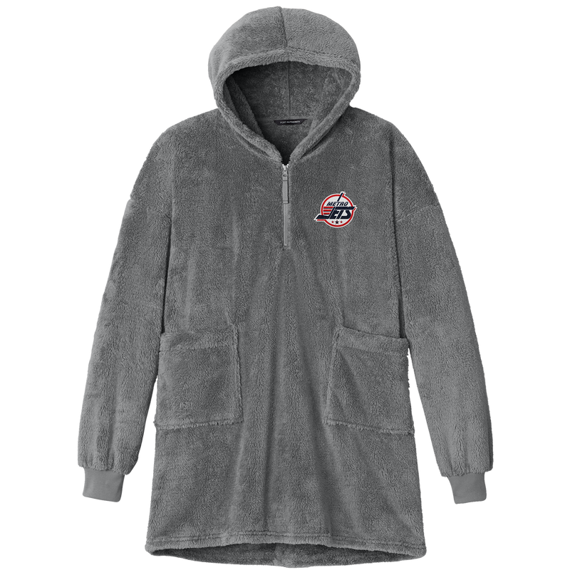Metro Jets Plush Poncho