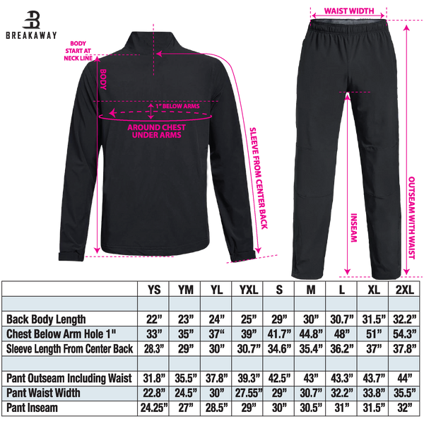 Youth Breakaway Lightweight Warm Up Pants (NJ Jets)