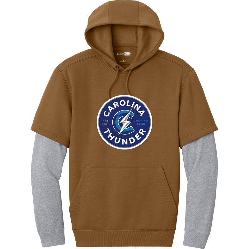 Carolina Thunder Tough Fleece Layered Hoodie