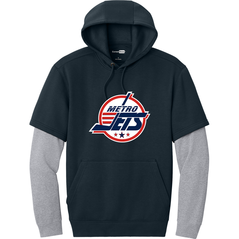 Metro Jets Tough Fleece Layered Hoodie