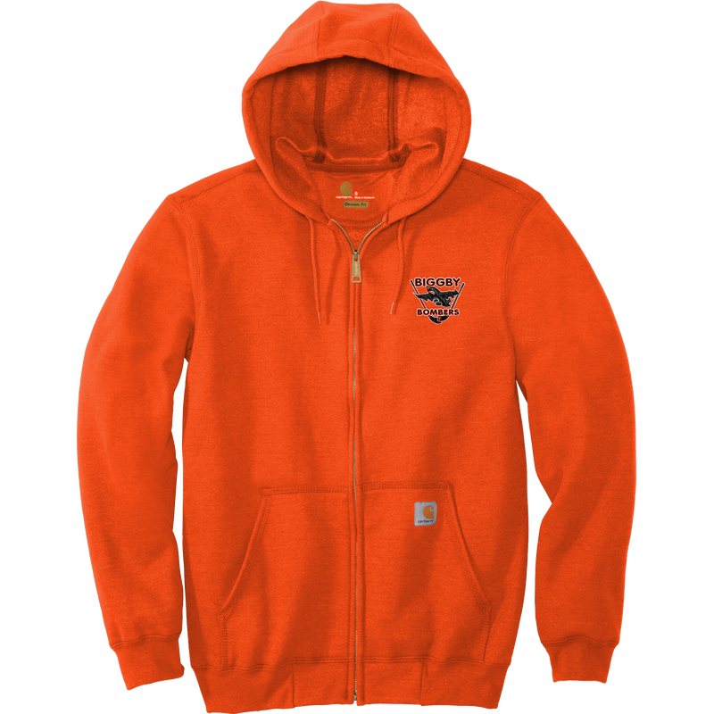 Biggby Bombers Carhartt Midweight Hooded Zip-Front Sweatshirt