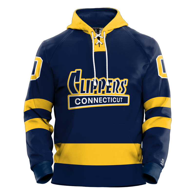 CT Clippers Adult Sublimated Retro Hoodie