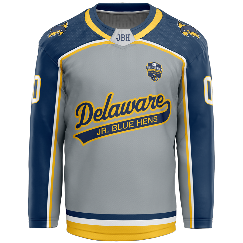 Delaware Jr. Blue Hens 30th Youth Goalie Sublimated Jersey