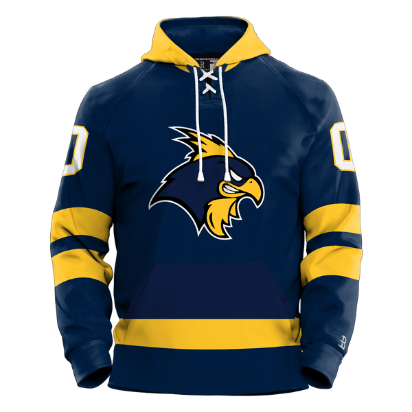 Delaware Jr. Blue Hens Youth Sublimated Retro Hoodie