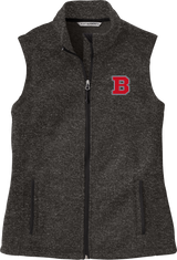 CT Bobcats Ladies Sweater Fleece Vest