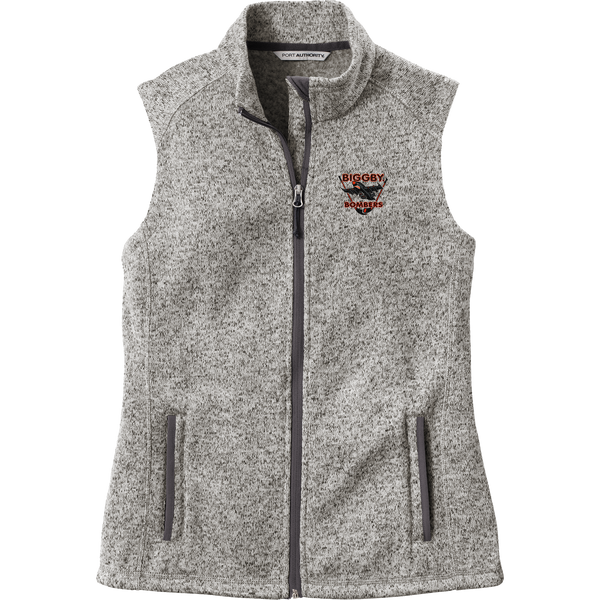 Biggby Bombers Ladies Sweater Fleece Vest