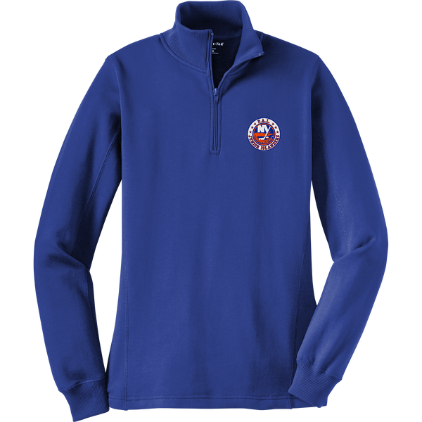 PAL Jr. Islanders Ladies 1/4-Zip Sweatshirt