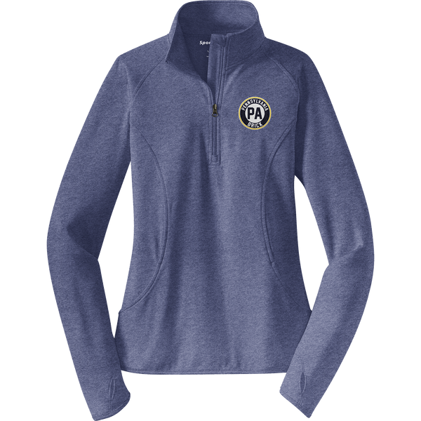 PA Brick Ladies Sport-Wick Stretch 1/4-Zip Pullover