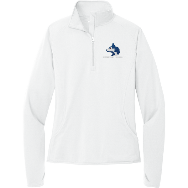 Pittsburgh Huskies Ladies Sport-Wick Stretch 1/4-Zip Pullover