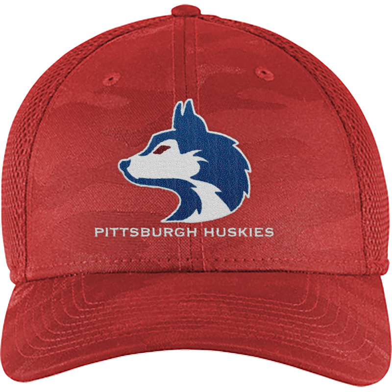 Pittsburgh Huskies New Era Tonal Camo Stretch Tech Mesh Cap