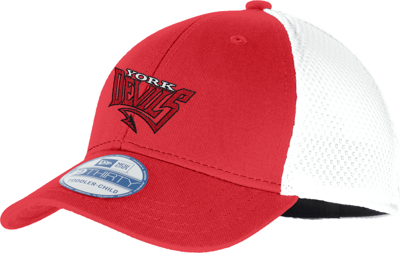 York Devils New Era Youth Stretch Mesh Cap