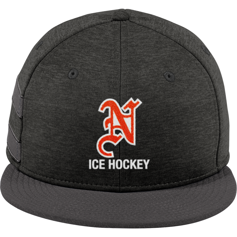 Midd North Hockey New Era Shadow Heather Striped Flat Bill Snapback Cap