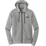 HVM Bulldogs New Era Tri-Blend Fleece Full-Zip Hoodie