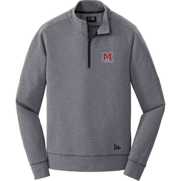 Jr. Mounties New Era Tri-Blend Fleece 1/4-Zip Pullover