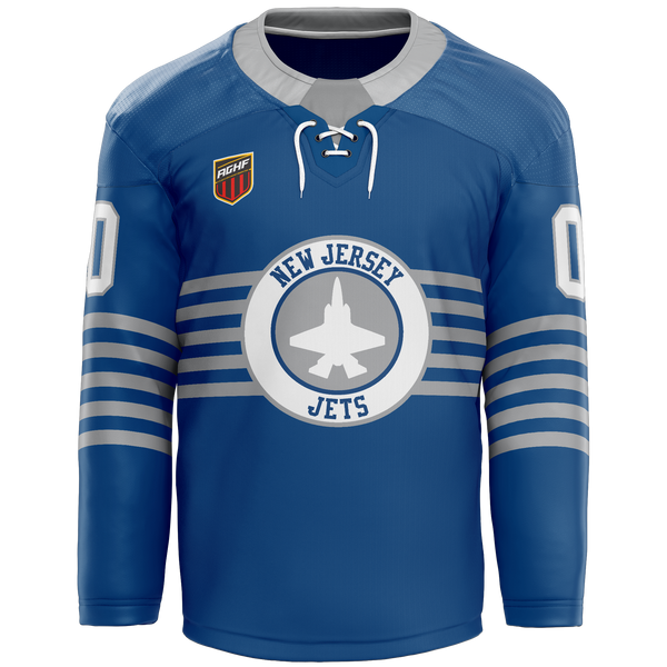 AGHF NJ Jets Adult Goalie Hybrid Jersey