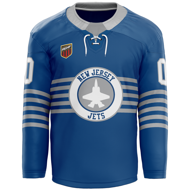 AGHF NJ Jets Adult Goalie Hybrid Jersey