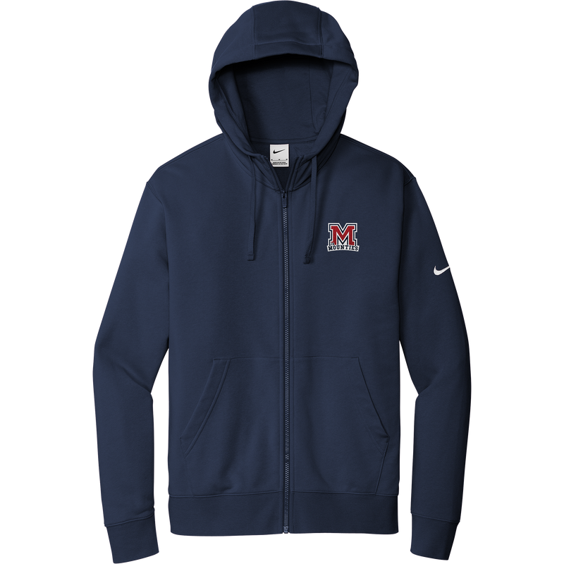 Jr. Mounties Nike Club Fleece Sleeve Swoosh Full-Zip Hoodie