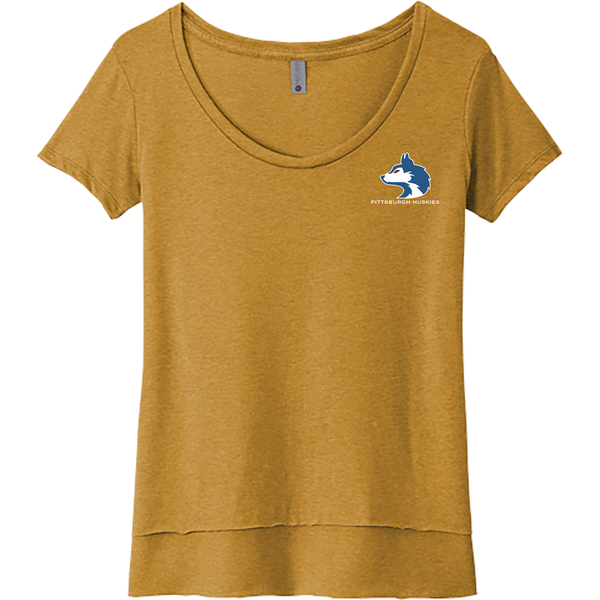 Pittsburgh Huskies Womens Festival Scoop Neck Tee