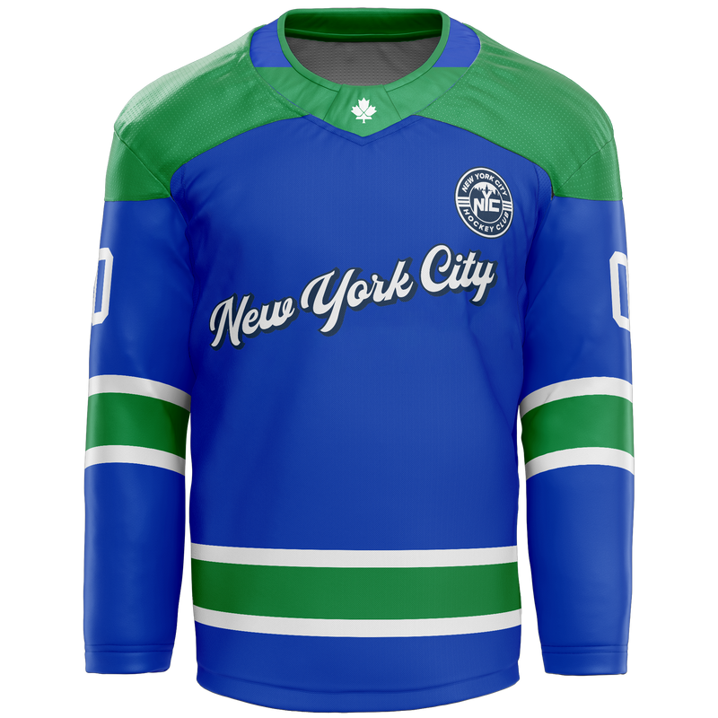 NYC Hockey Club Adult Player Cut and Sew Jersey