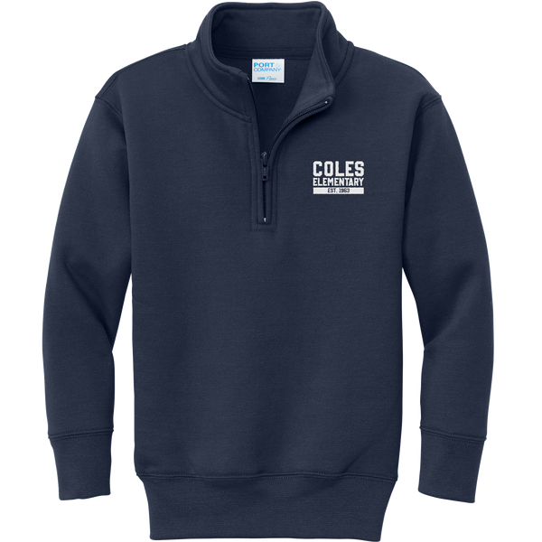 Coles Elementary Youth Core Fleece 1/4-Zip Pullover Sweatshirt