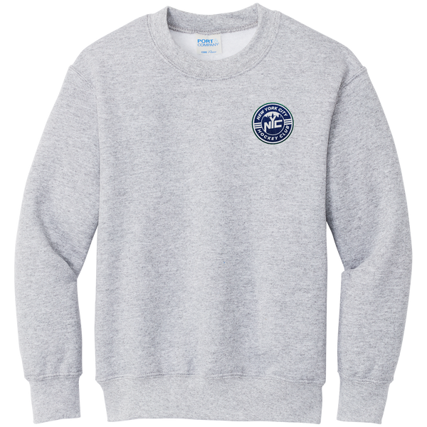 NYC Hockey Club Youth Core Fleece Crewneck Sweatshirt