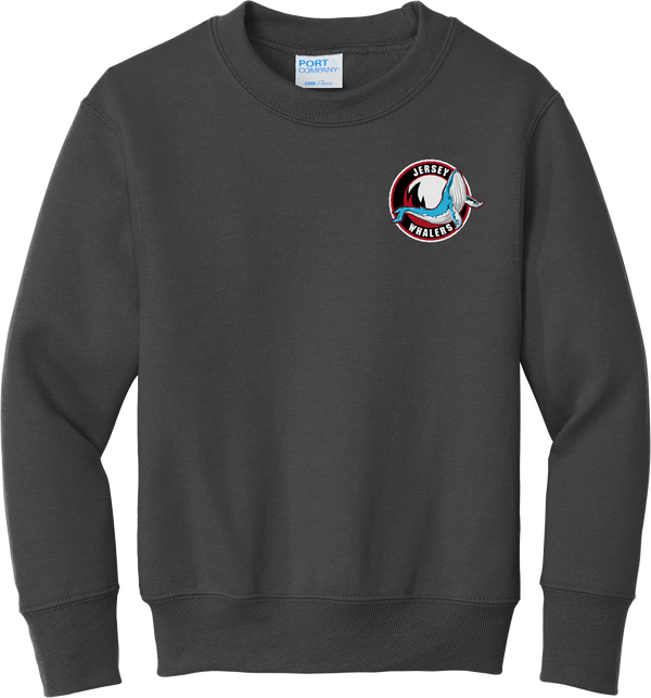 Jersey Shore Whalers Youth Core Fleece Crewneck Sweatshirt