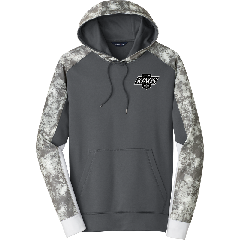 CT Oil Kings Sport-Wick Mineral Freeze Fleece Colorblock Hooded Pullover