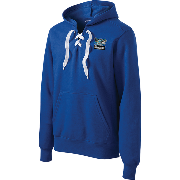 Boca Barracudas Lace Up Pullover Hooded Sweatshirt