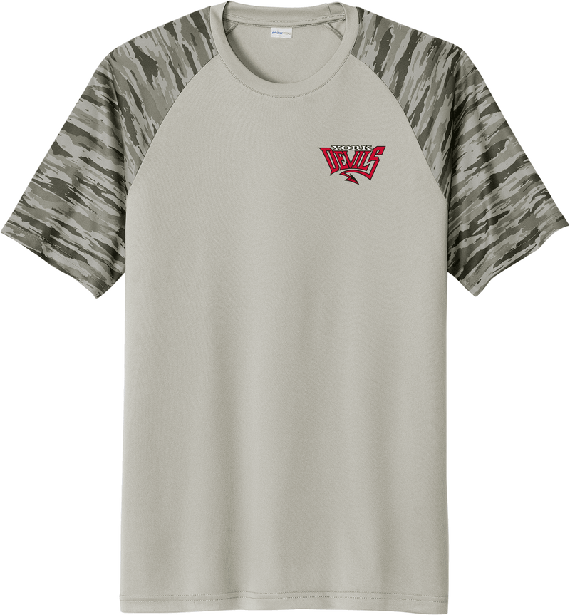 York Devils Drift Camo Colorblock Tee