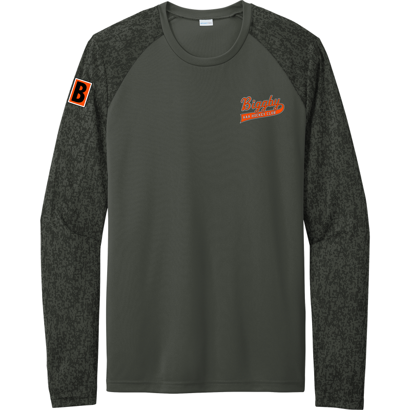 Biggby Coffee AAA Long Sleeve Digi Camo Tee