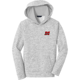 Team Maryland Youth PosiCharge Electric Heather Fleece Hooded Pullover