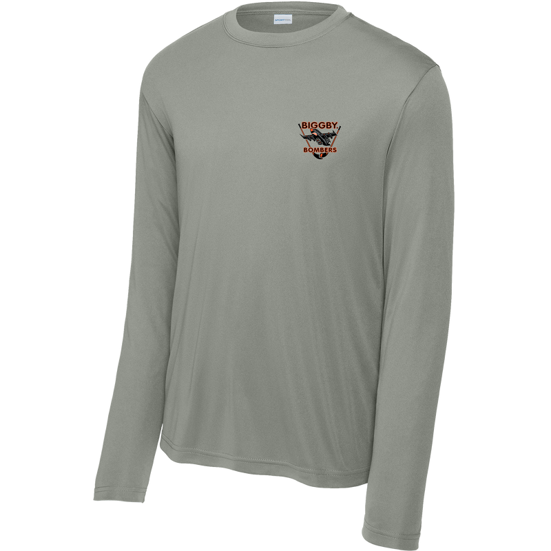 Biggby Bombers Youth Long Sleeve PosiCharge Competitor Tee