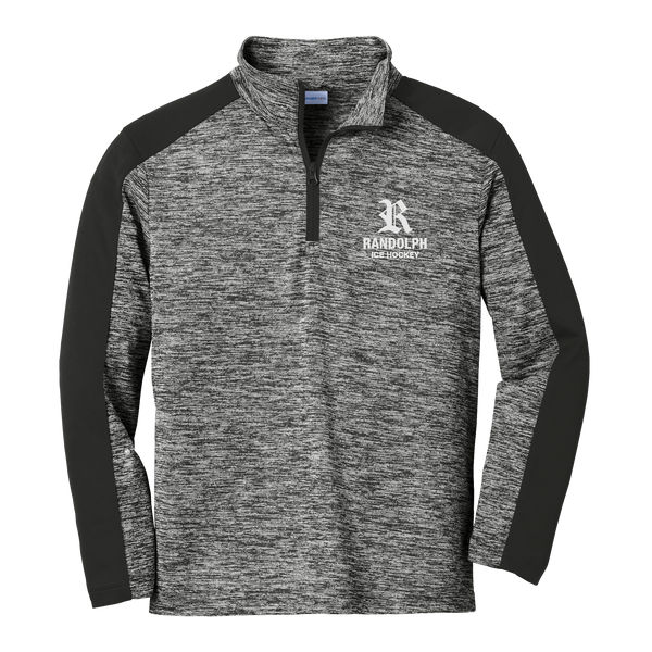 Randolph Hockey Youth PosiCharge Electric Heather Colorblock 1/4-Zip Pullover