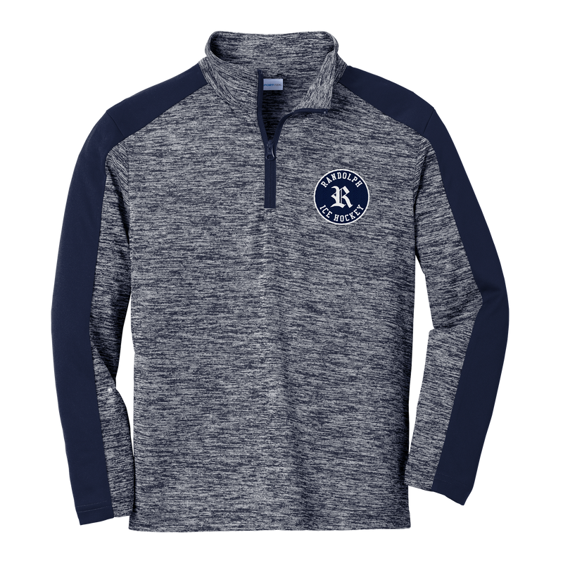 Randolph Hockey Youth PosiCharge Electric   Colorblock 1/4-Zip Pullover